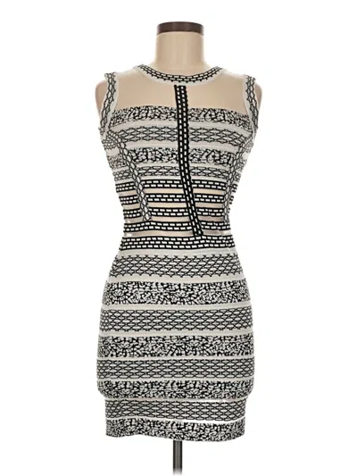 Pre-owned Assorted Brands Cocktail Dress In Gray