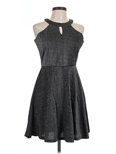 Pre-owned Assorted Brands Cocktail Dress In Gray