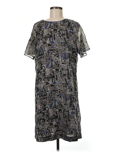 Pre-owned Assorted Brands Cocktail Dress In Gray