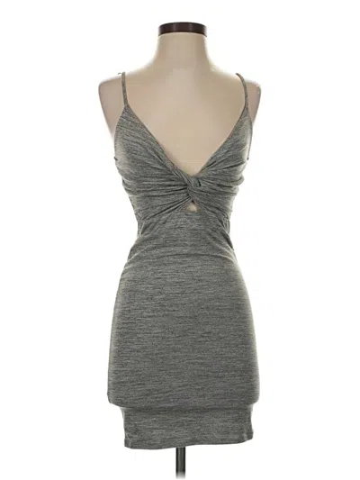 Pre-owned Assorted Brands Cocktail Dress In Gray