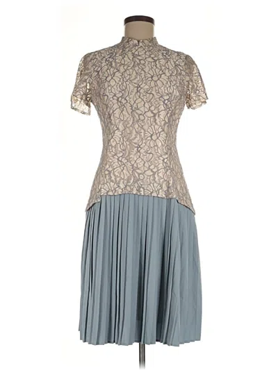 Pre-owned Assorted Brands Cocktail Dress In Gray
