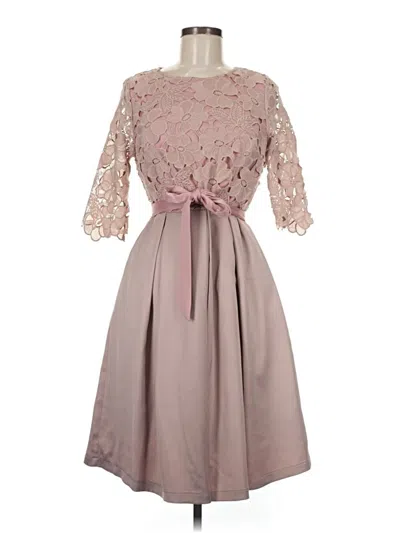 Pre-owned Assorted Brands Cocktail Dress In Gray