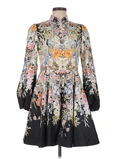 Pre-owned Assorted Brands Cocktail Dress In Gray