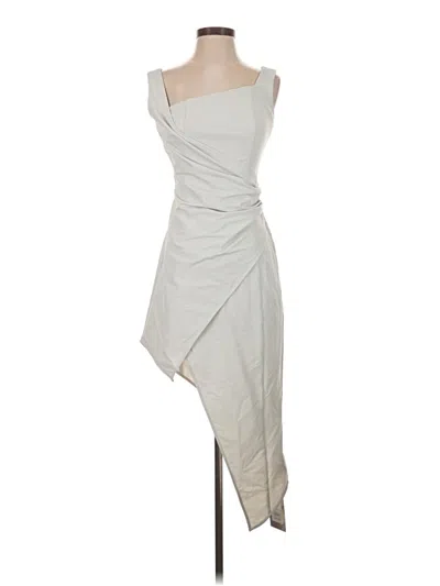 Pre-owned Assorted Brands Cocktail Dress In Gray