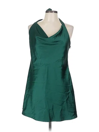 Pre-owned Assorted Brands Cocktail Dress In Green