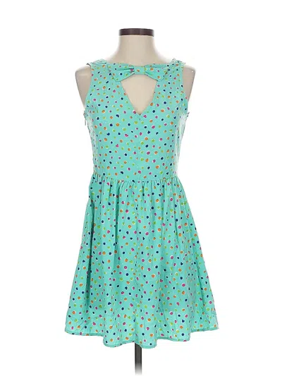 Pre-owned Assorted Brands Cocktail Dress In Green