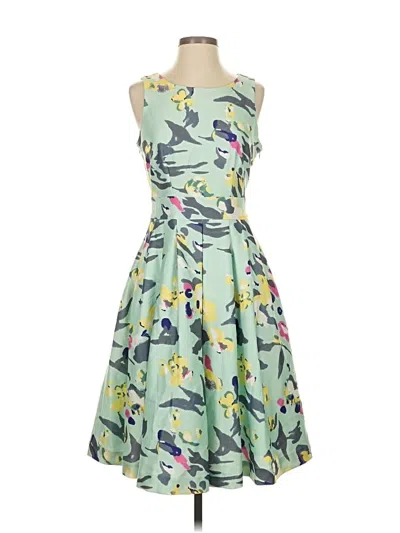Pre-owned Assorted Brands Cocktail Dress In Green