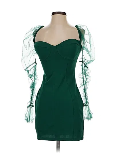 Pre-owned Assorted Brands Cocktail Dress In Green