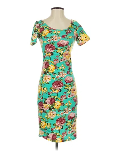 Pre-owned Assorted Brands Cocktail Dress In Green
