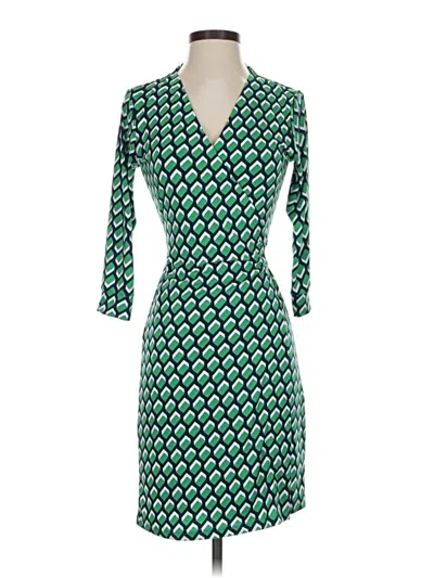 Pre-owned Assorted Brands Cocktail Dress In Green