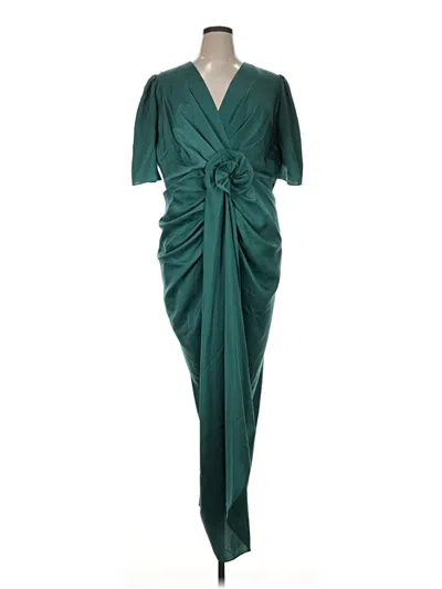 Pre-owned Assorted Brands Cocktail Dress In Green