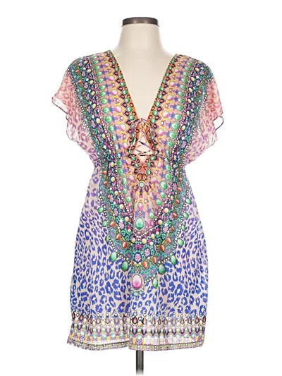 Pre-owned Assorted Brands Cocktail Dress In Green