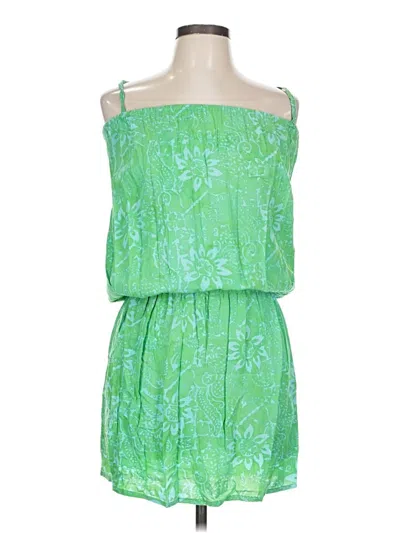 Pre-owned Assorted Brands Cocktail Dress In Green