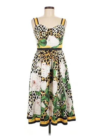 Pre-owned Assorted Brands Cocktail Dress In Green
