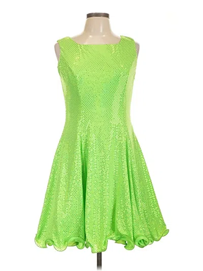 Pre-owned Assorted Brands Cocktail Dress In Green