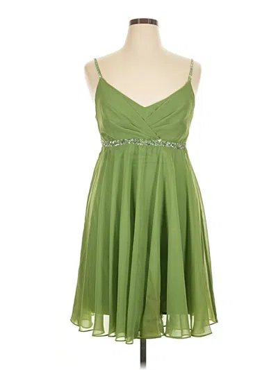 Pre-owned Assorted Brands Cocktail Dress In Green