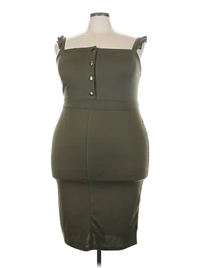 Pre-owned Assorted Brands Cocktail Dress In Green