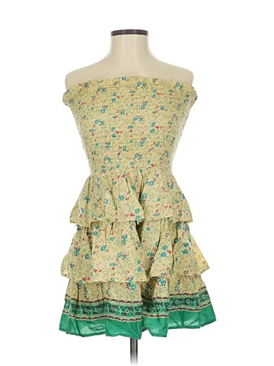 Pre-owned Assorted Brands Cocktail Dress In Green
