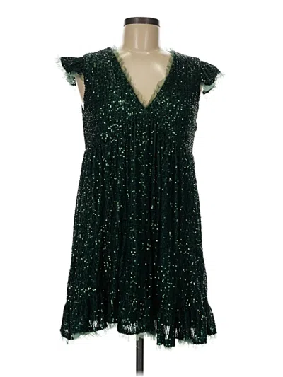 Pre-owned Assorted Brands Cocktail Dress In Green