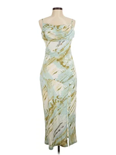 Pre-owned Assorted Brands Cocktail Dress In Green