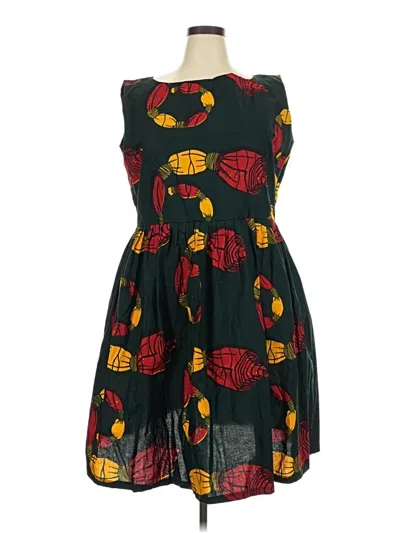 Pre-owned Assorted Brands Cocktail Dress In Green