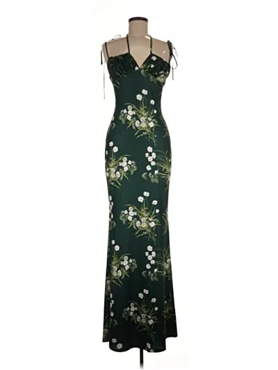 Pre-owned Assorted Brands Cocktail Dress In Green