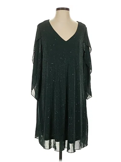 Pre-owned Assorted Brands Cocktail Dress In Green