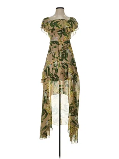 Pre-owned Assorted Brands Cocktail Dress In Green