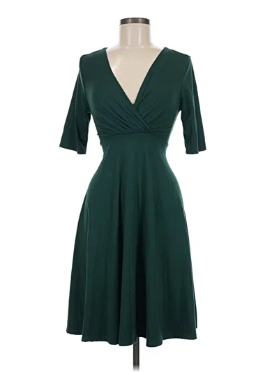 Pre-owned Assorted Brands Cocktail Dress In Green