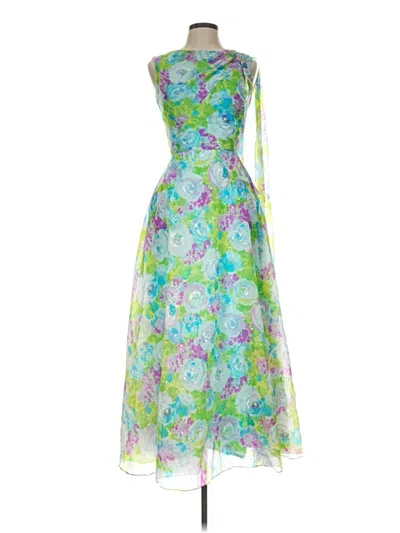 Pre-owned Assorted Brands Cocktail Dress In Green
