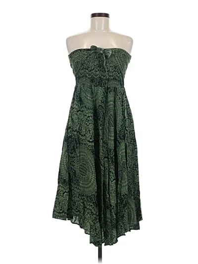 Pre-owned Assorted Brands Cocktail Dress In Green