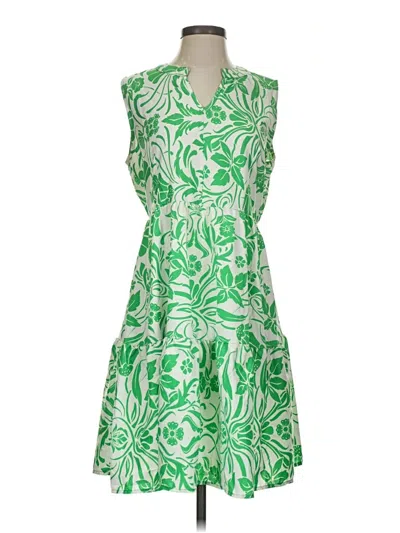 Pre-owned Assorted Brands Cocktail Dress In Green