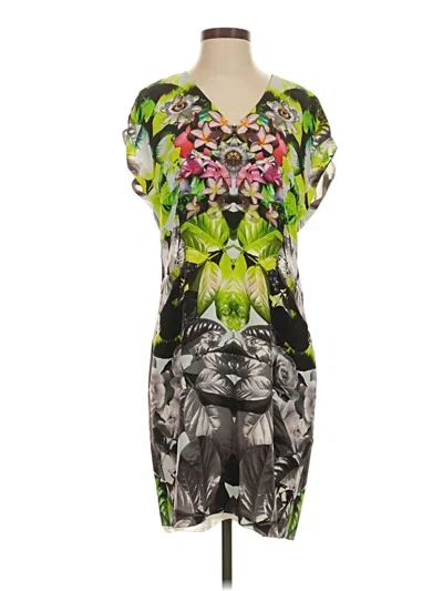 Pre-owned Assorted Brands Cocktail Dress In Green
