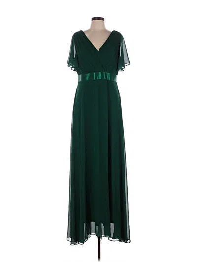 Pre-owned Assorted Brands Cocktail Dress In Green