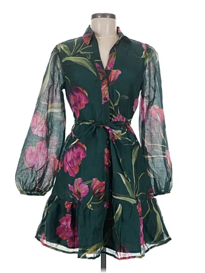 Pre-owned Assorted Brands Cocktail Dress In Green