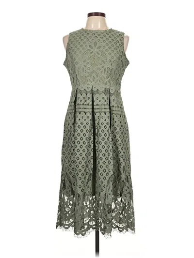 Pre-owned Assorted Brands Cocktail Dress In Green
