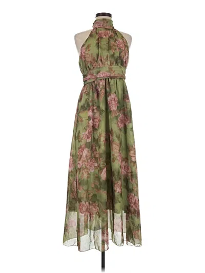 Pre-owned Assorted Brands Cocktail Dress In Green