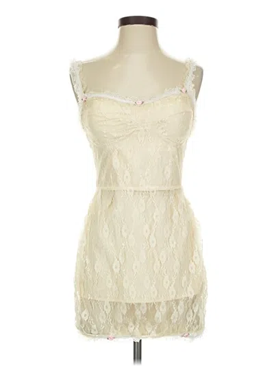 Pre-owned Assorted Brands Cocktail Dress In Ivory