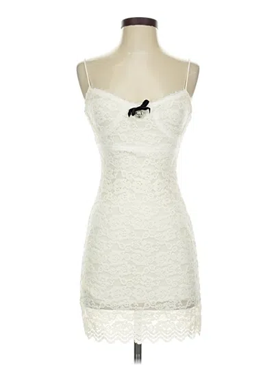 Pre-owned Assorted Brands Cocktail Dress In Ivory