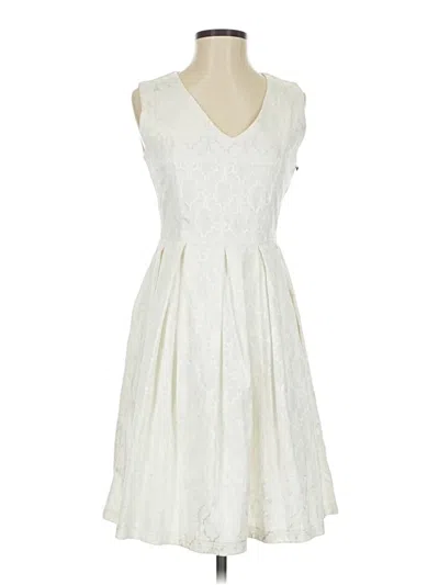Pre-owned Assorted Brands Cocktail Dress In Ivory