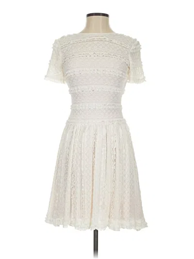 Pre-owned Assorted Brands Cocktail Dress In Ivory