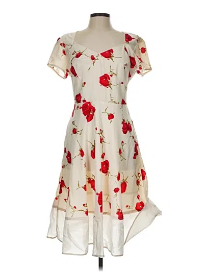Pre-owned Assorted Brands Cocktail Dress In Ivory