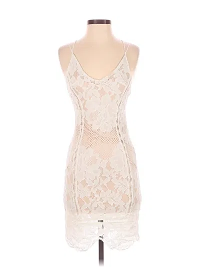 Pre-owned Assorted Brands Cocktail Dress In Ivory