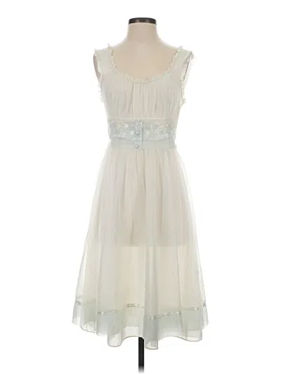Pre-owned Assorted Brands Cocktail Dress In Ivory