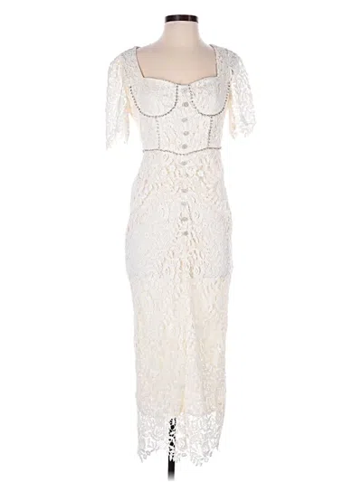 Pre-owned Assorted Brands Cocktail Dress In Ivory