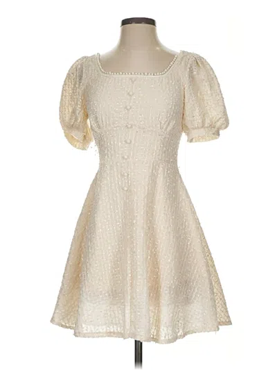 Pre-owned Assorted Brands Cocktail Dress In Ivory