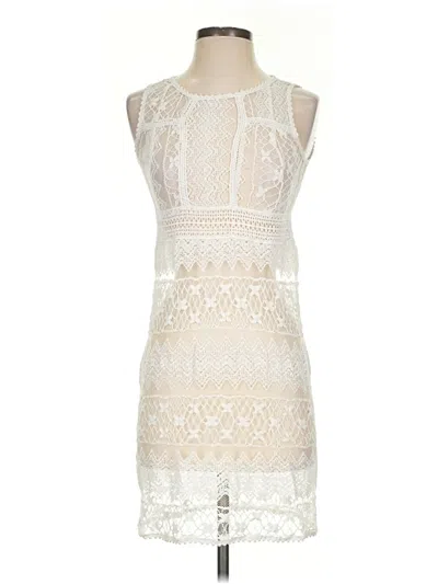 Pre-owned Assorted Brands Cocktail Dress In Ivory