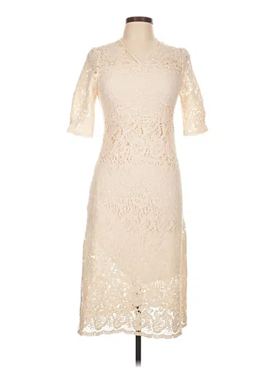 Pre-owned Assorted Brands Cocktail Dress In Ivory