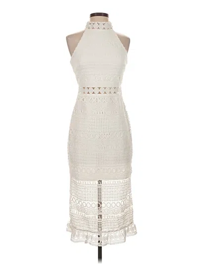 Pre-owned Assorted Brands Cocktail Dress In Ivory