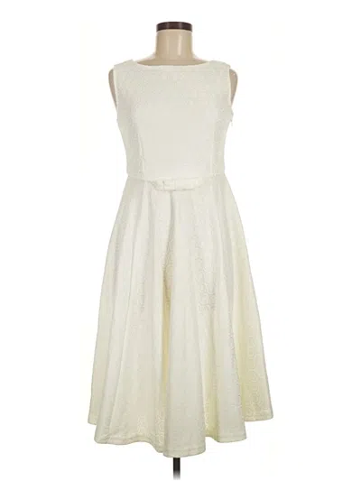 Pre-owned Assorted Brands Cocktail Dress In Ivory